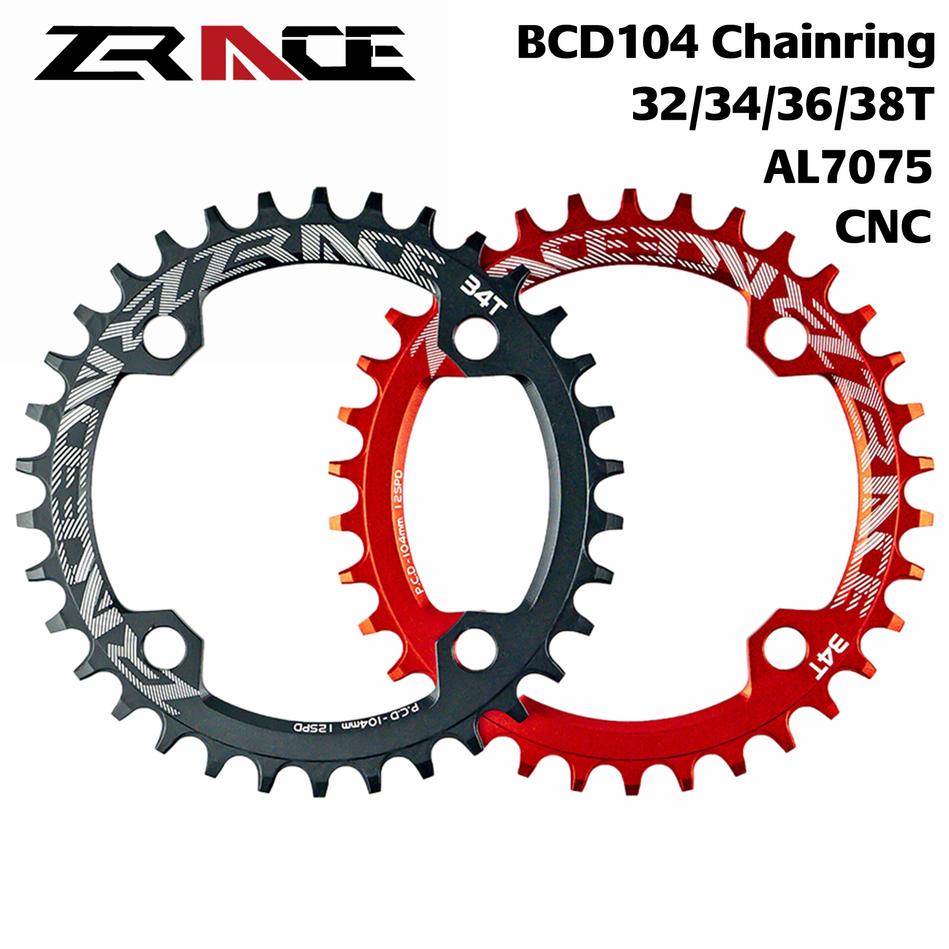 ZRACE Chainrings Chainwheels 32T/34T/36T/38T BCD10..